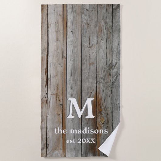 Rustikales Strandhandtuch (Vorderseite)