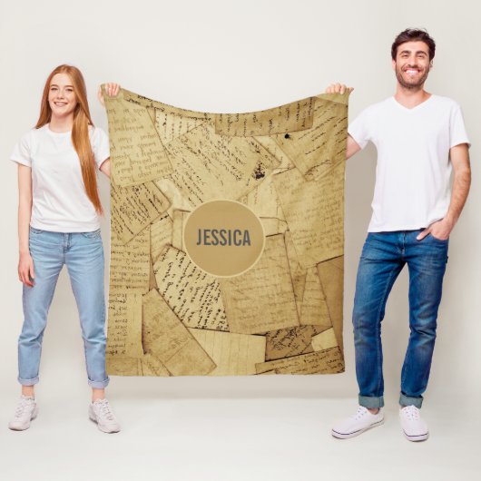 Rustikales Streumuster Fleecedecke (Beispiel)
