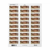 Rustikales String Lights Gipskraut & Lace Label (Vorne)