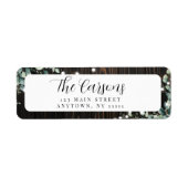 Rustikales String Lights Greenerity Rücksendeadres (Vorne)