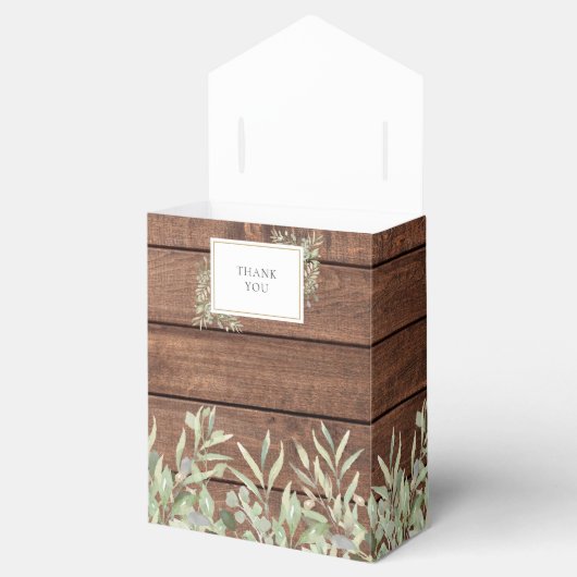 Rustikales String Lights Greenery Brautparty Geschenkschachtel (Geöffnet)