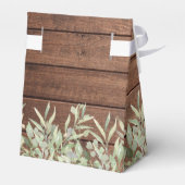 Rustikales String Lights Greenery Brautparty Geschenkschachtel (Rückseite)