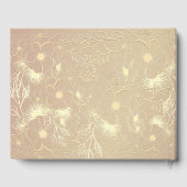 Rustikales String Lights Wedding Guest Book Gästebuch (Rückseite)