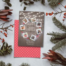 Rustikales String Lights Weihnachtskranz 7 Foto