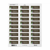 Rustikales Succulent & Aloe Vera Rücksendeadresse (Vorne)