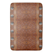Rustikales Südwest Cowboy Western Country Pattern Badematte (Vorderseite Vertikal)