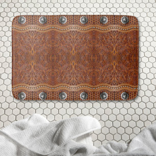 Rustikales Südwest Cowboy Western Country Pattern Badematte