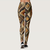 Rustikales Südwest-Streifenmuster (1) Leggings (Rückseite)