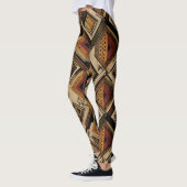 Rustikales Südwest-Streifenmuster (1) Leggings (Links)