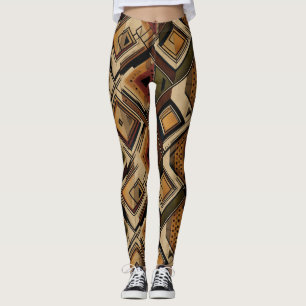 Rustikales Südwest-Streifenmuster (1) Leggings