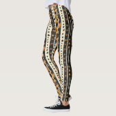 Rustikales Südwest-Streifenmuster (3) Leggings (Links)