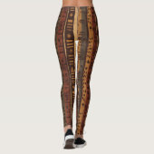 Rustikales Südwest-Streifenmuster (5) Leggings (Rückseite)