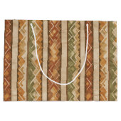 Rustikales Südwest-Streifenmuster (7) Große Geschenktüte (Rückseite)