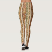 Rustikales Südwest-Streifenmuster (7) Leggings (Rückseite)