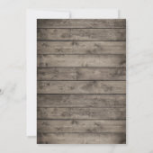 Rustikales Sukkuläres Blumenstrauß Bachelorette Einladung (Rückseite)