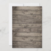 Rustikales sukkuläres String Lights-Brautparty Einladung (Rückseite)