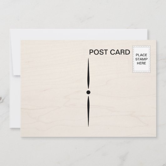 rustikales Sukkulat Save the Date (Rückseite)