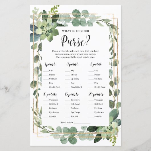 Rustikales Sukkulent, was in Ihrem Geldbeutel Baby (Vorderseite)