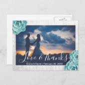 Rustikales sukkulentes blumengeschichtliches Foto  Postkarte (Vorne/Hinten)