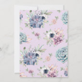 Rustikales Sukkulentum | Werden Sie meine Bridesma Einladung (Rückseite)