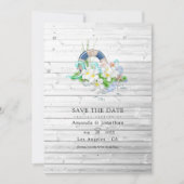 Rustikales Summer Beach Wedding Foto Save The Date (Vorderseite)