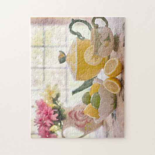 Rustikales Summer Tee Party Puzzle (Vertikal)