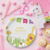 Rustikales Taco 'Bout Cactus Limon Guitar Baby Dus Pappteller (Party)