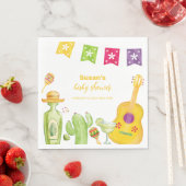 Rustikales Taco 'Bout Cactus Limon Guitar Baby Dus Serviette (Beispiel)