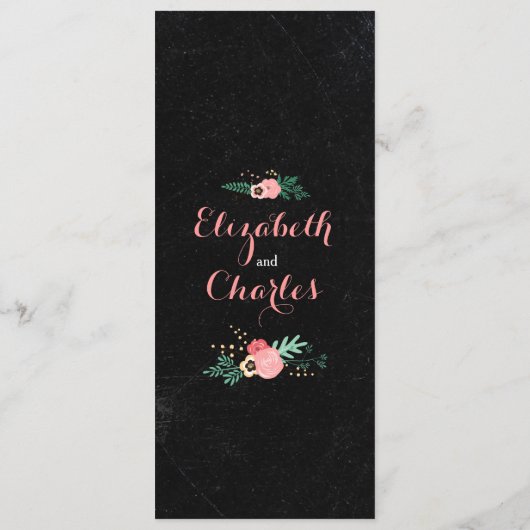 Rustikales Tafel-Menü Menükarte (Rückseite)