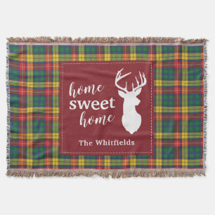 Rustikales Tartan Buchanan Karo individuell anpass Decke