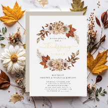 Rustikales Taupe Fall Blumendörfchen Erntedank Din