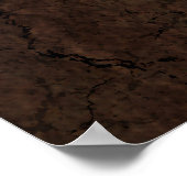 Rustikales Taurus Zodiac Zeichen auf Stone Effekt Poster (Ecke)