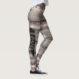 rustikales TENNESSEE-LIEBE-Skript für Barnwood Leggings