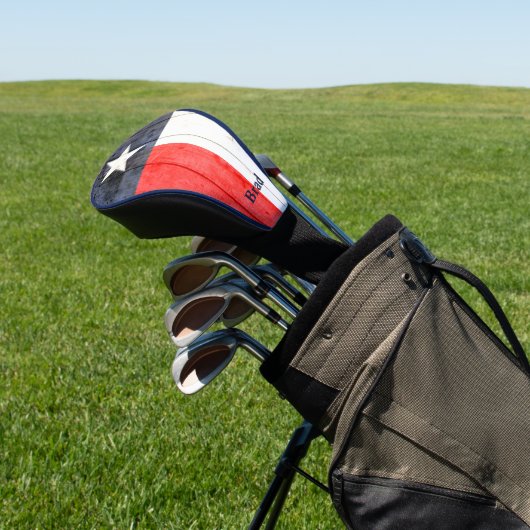 Rustikales Texas-Flag Personalisiert Golf Headcover (In SItu)