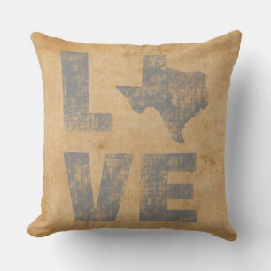Rustikales Texas Kissen