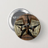 Rustikales Texas Star Western Duale Pistolen Gewol Button (Vorne & Hinten)