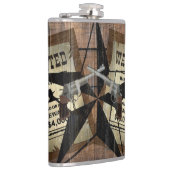 Rustikales Texas Star Western Duale Pistolen Gewol Flachmann (Rechts)