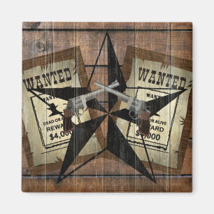 Rustikales Texas Star Western Duale Pistolen Gewol Magnet