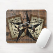 Rustikales Texas Star Western Duale Pistolen Gewol Mousepad (Mit Mouse)