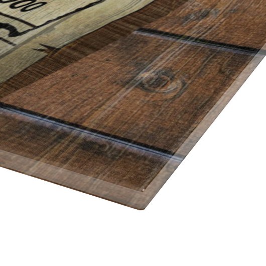 Rustikales Texas Star Western Duale Pistolen Gewol Schneidebrett (Ecke)