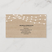 Rustikales Thema Agrargestaltung Visitenkarte (Rückseite)