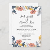 Rustikales Thema Hochzeit Einladungen (Vorne/Hinten)