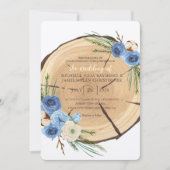 Rustikales Thema Hochzeit in Woodland Einladung (Vorderseite)