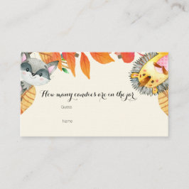 Rustikales Tier wie viele Laken in der Krümelkarte Begleitkarte