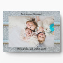 Rustikales Tin Silo Personalisiert Name Foto Plaqu