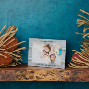 Rustikales Tin Silo Personalisiert Name Foto Plaqu Fotoplatte