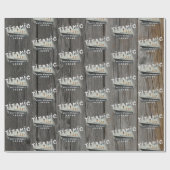 Rustikales Titanic Wrapping Paper Geschenkpapier (Flach)