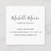 Rustikales Treibholz, modern feministisch Quadratische Visitenkarte (Rückseite)