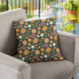 Rustikales Trenddinner Erntedank Muster Kissen