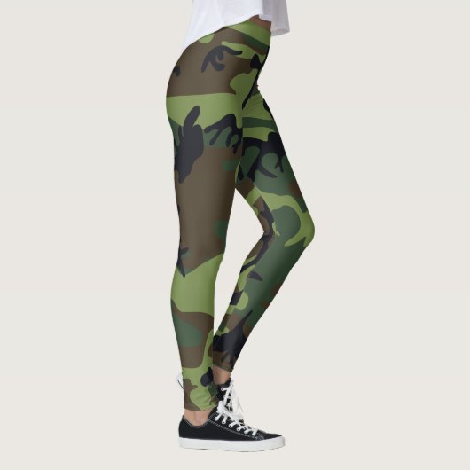 Rustikales trendy Camouflaged Camouflage Green Bro Leggings (Rechts)